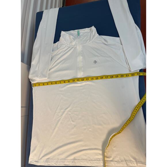 Ocean Coast White Quarter Zip XL‎ Thin Great for Layering Pre-owned - Picture 6 of 7